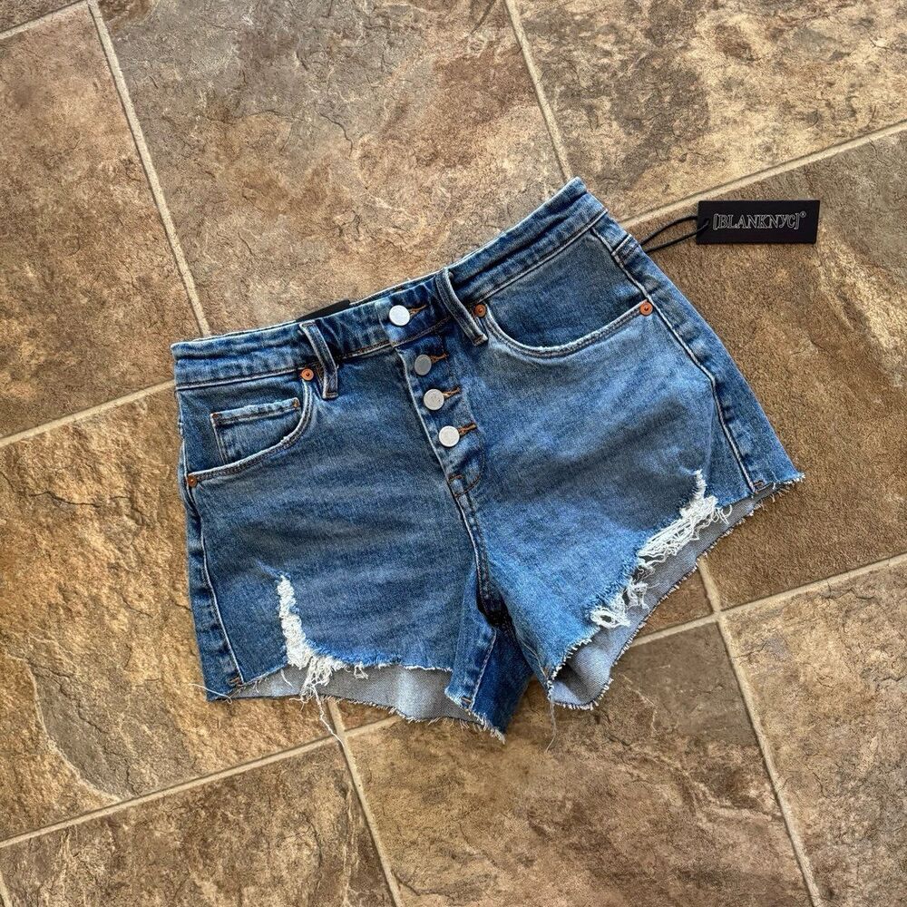 Blank NYC The Barrow Vintage High Rise Short Size 26 - Picture 3 of 12